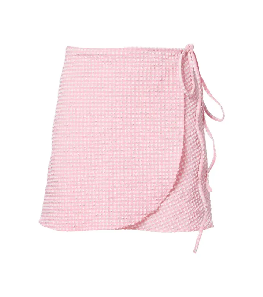 Hunza G Gingham beach cover-up