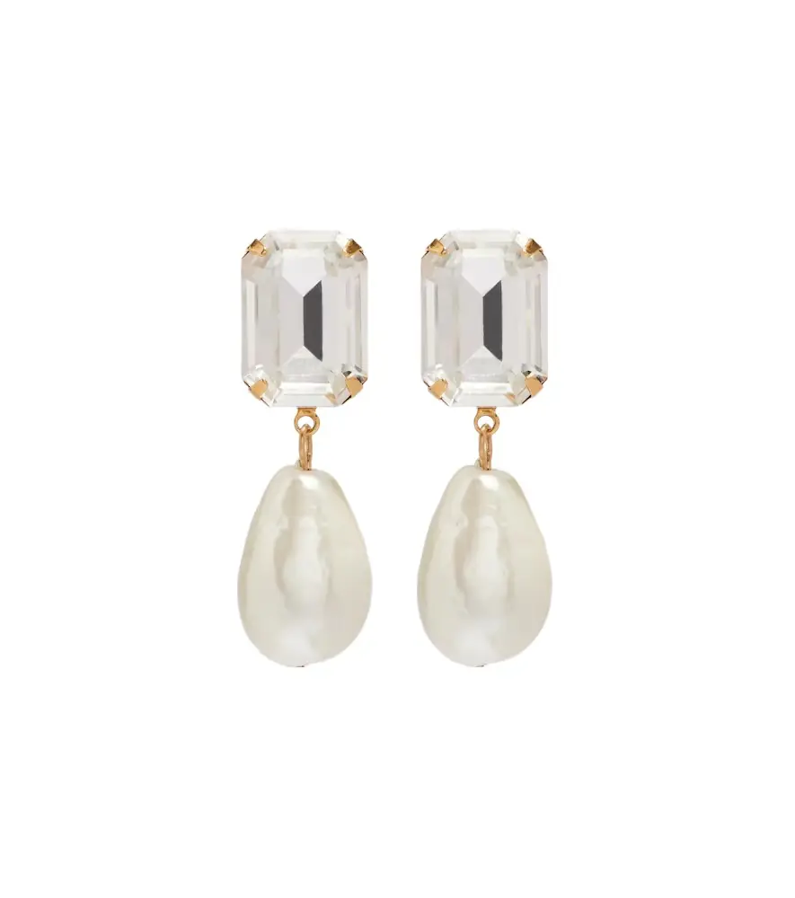 Jennifer Behr Liana gold-plated drop earrings