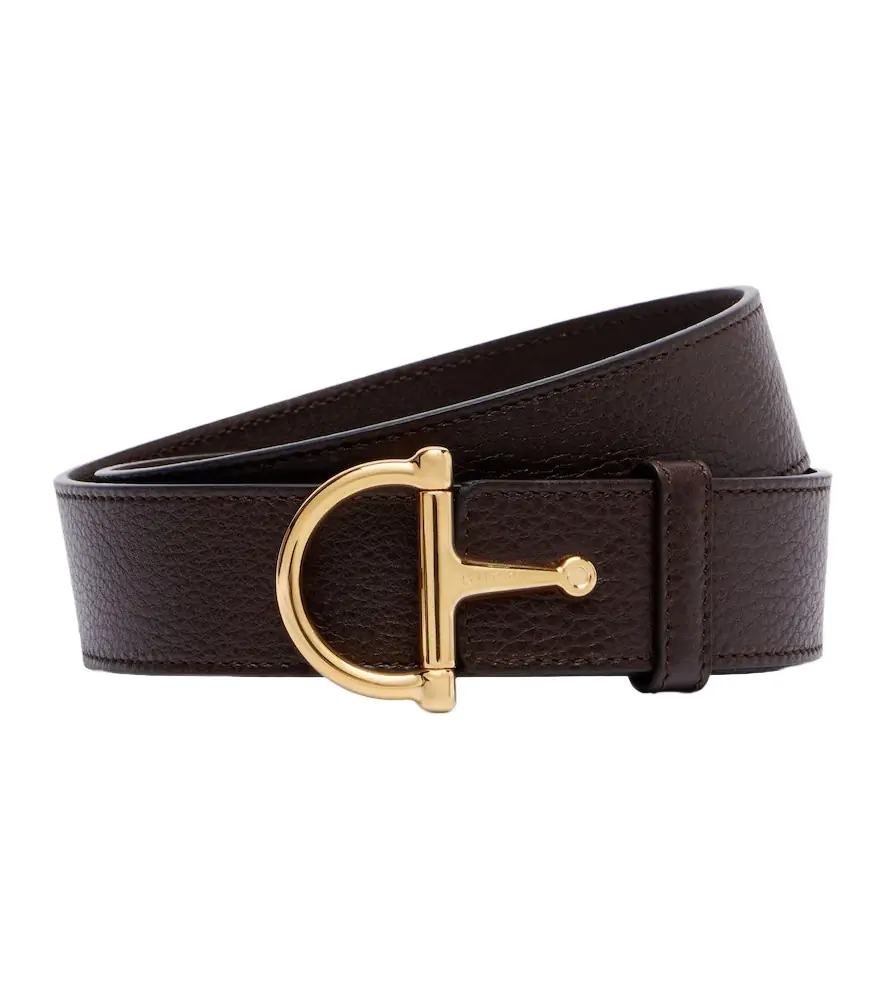 Gucci Horsebit leather belt