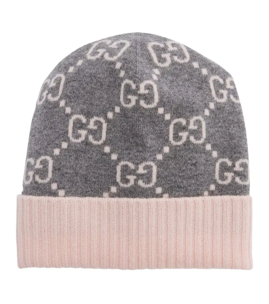 Gucci GG cashmere jacquard beanie