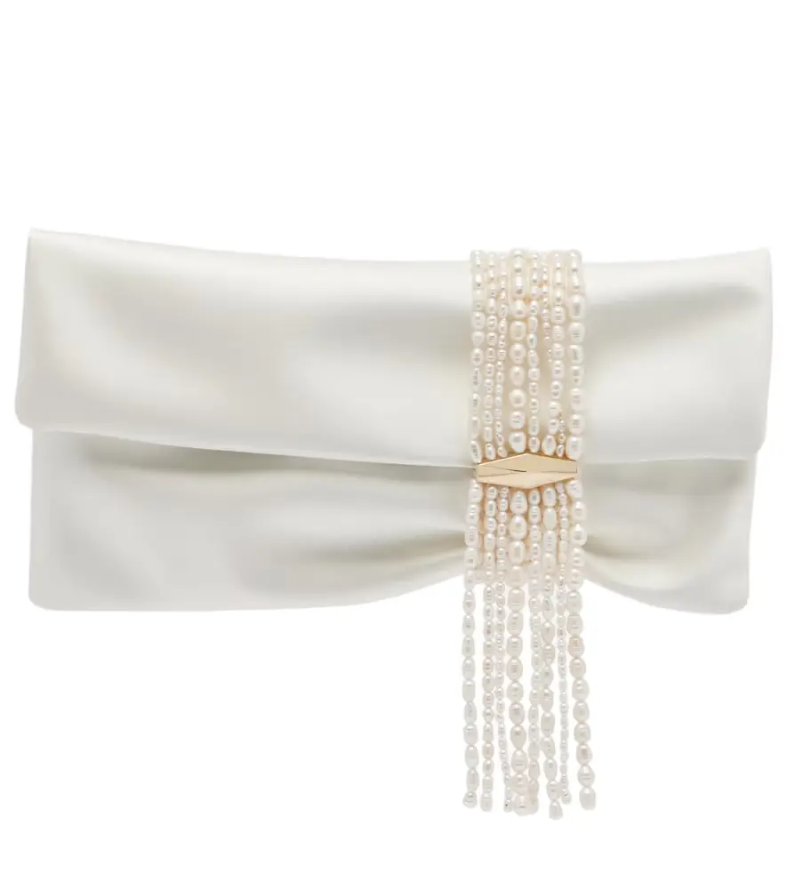 Jimmy Choo Zandra embellished satin clutch - Women's Bags