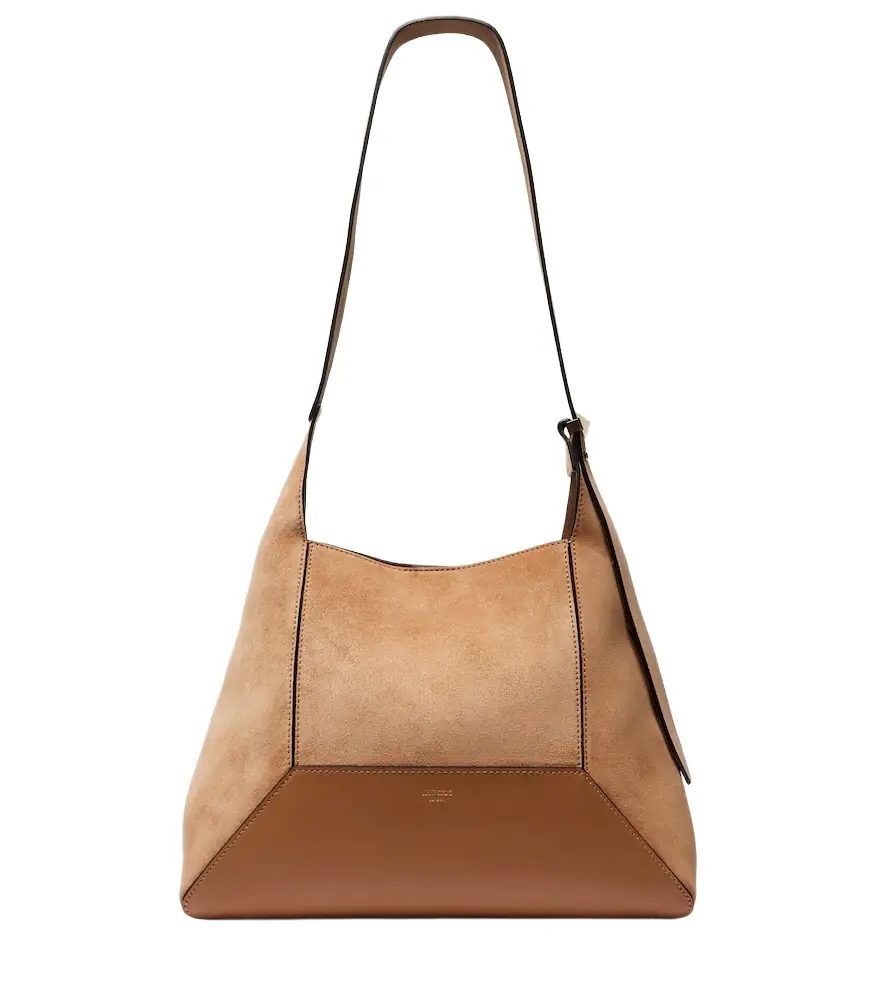 Jimmy Choo Diamond Medium suede shoulder bag - Women's Bags