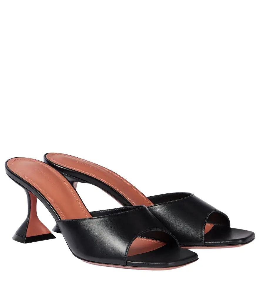 Amina Muaddi Lupita 70 leather mules