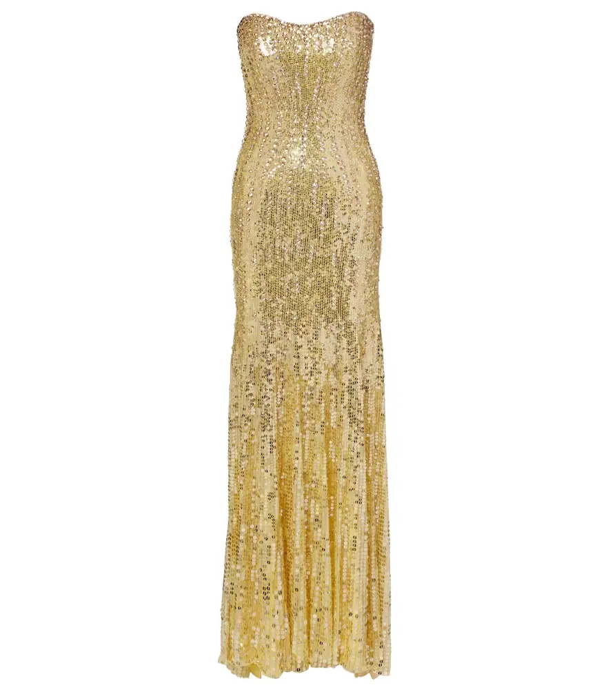 Jenny Packham Sarai sequined corset gown - Women's Clothing