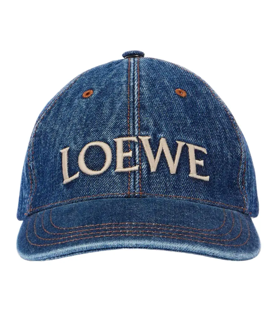 Loewe Paula's Ibiza logo denim baseball cap