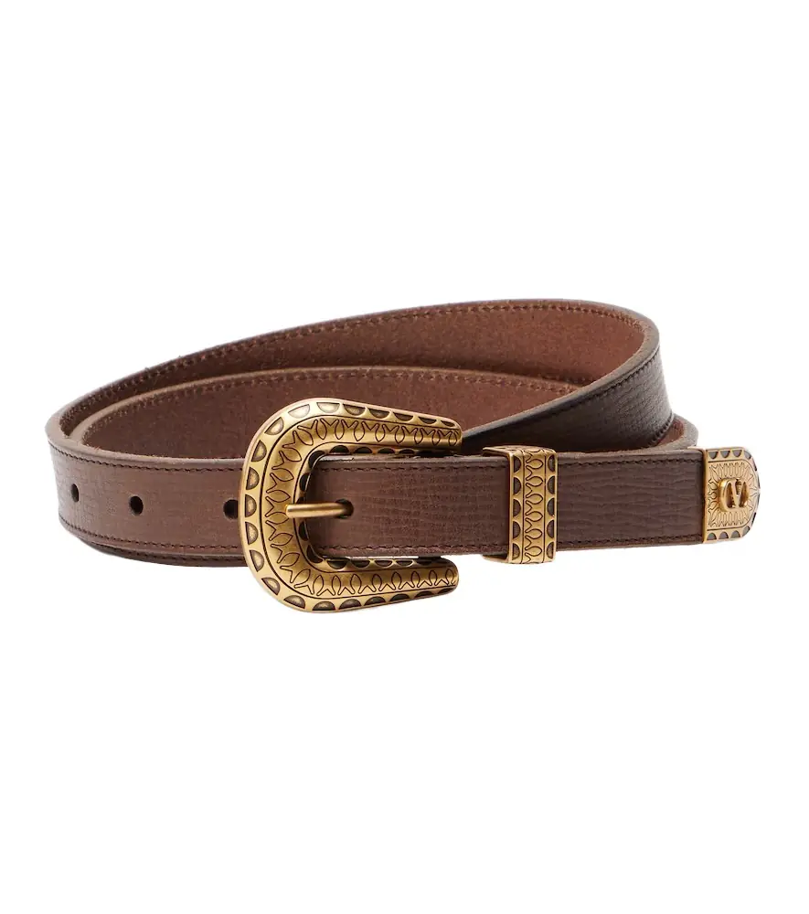 Valentino Garavani VLogo leather belt