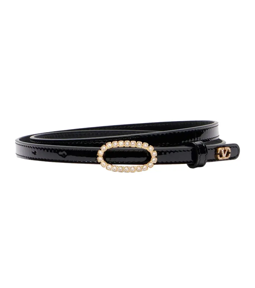Valentino Garavani VLogo embellished leather belt