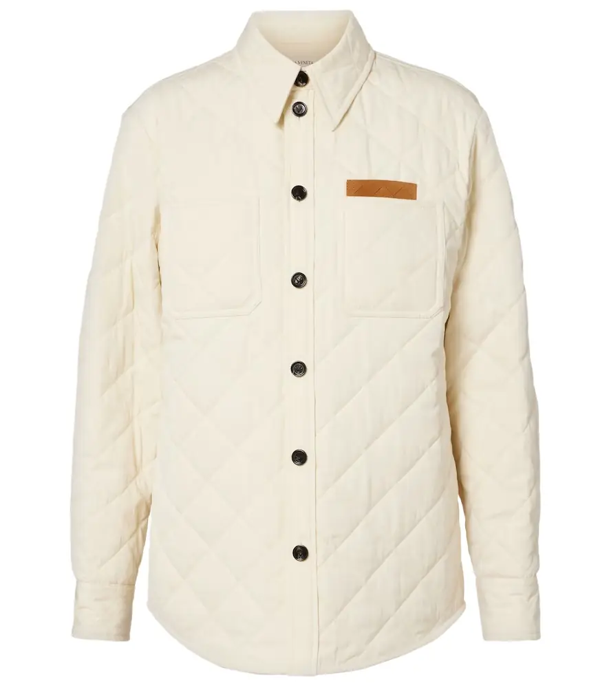 Bottega Veneta Quilted cotton-blend overshirt