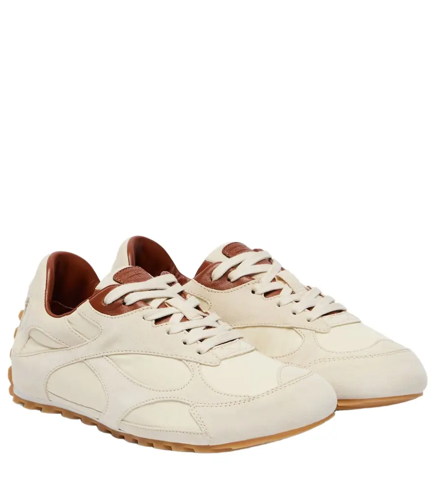 Bottega Veneta Orbit Flash suede-trimmed sneakers