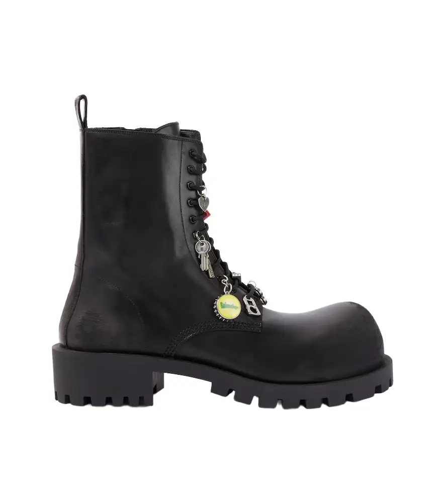 Balenciaga Hummer leather lace-up boots