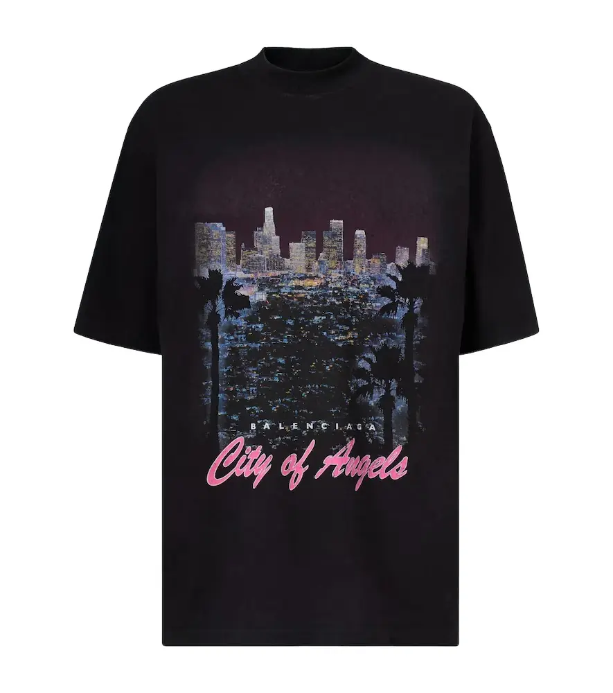 Balenciaga Printed cotton jersey T-shirt