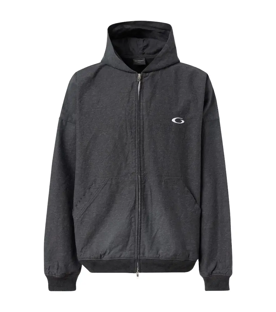 Balenciaga Trompe l-ail denim hoodie