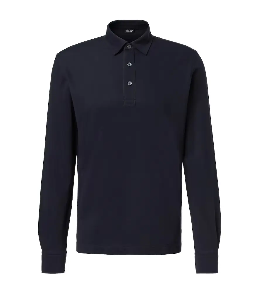 Zegna Cotton piqué polo sweater