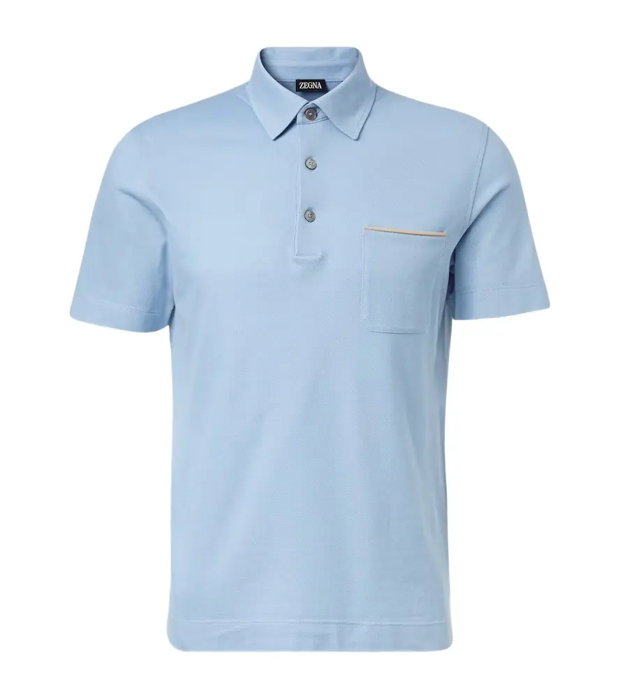 Zegna Cotton piqué polo shirt