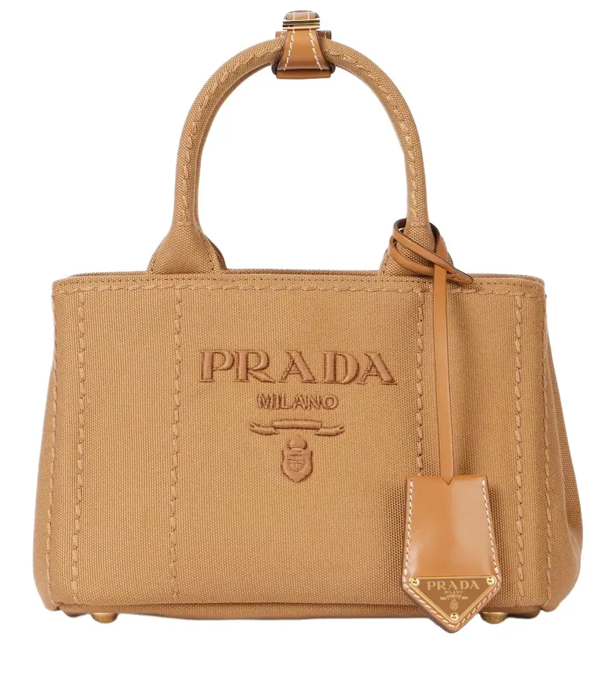 Prada Jardinière Mini canvas tote bag