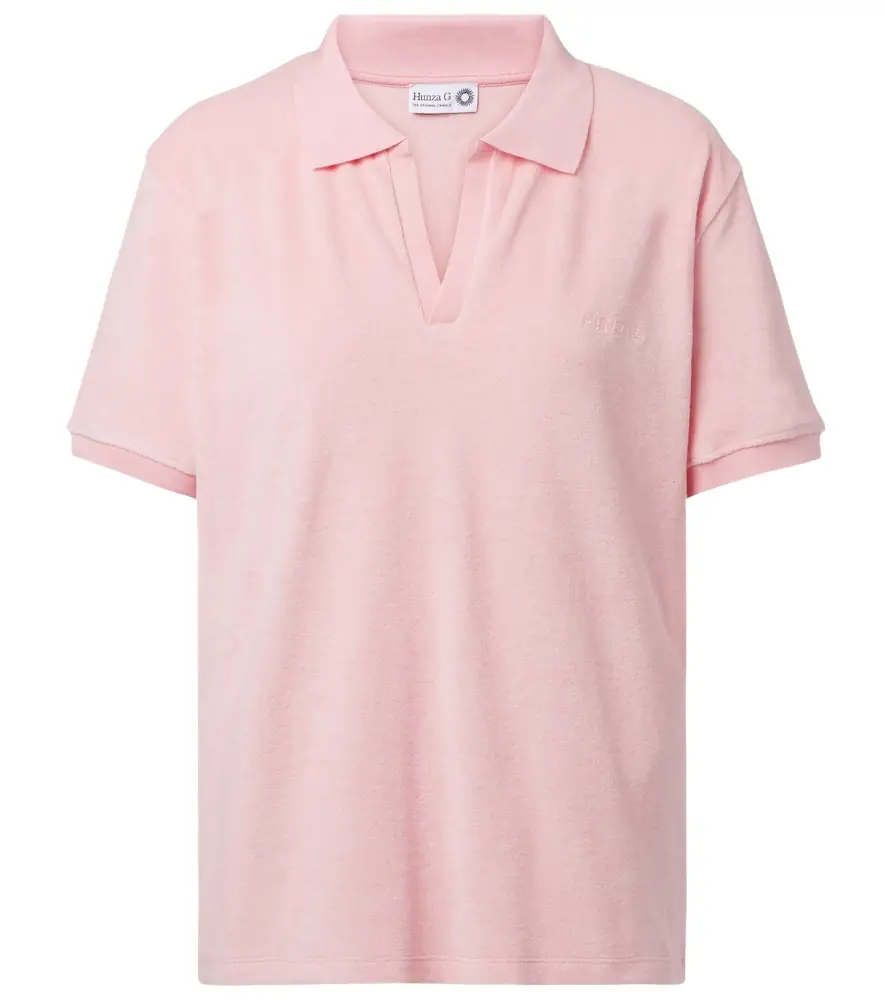 Hunza G Cotton terry polo shirt