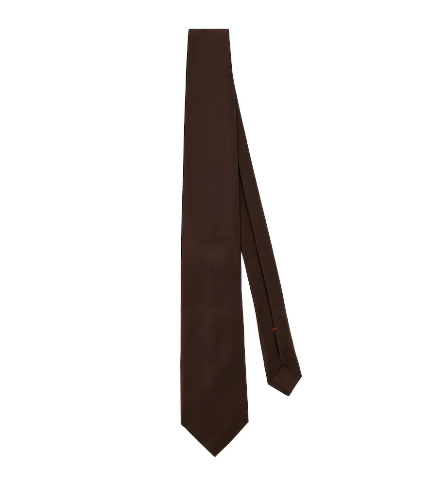 Zegna Silk jacquard tie