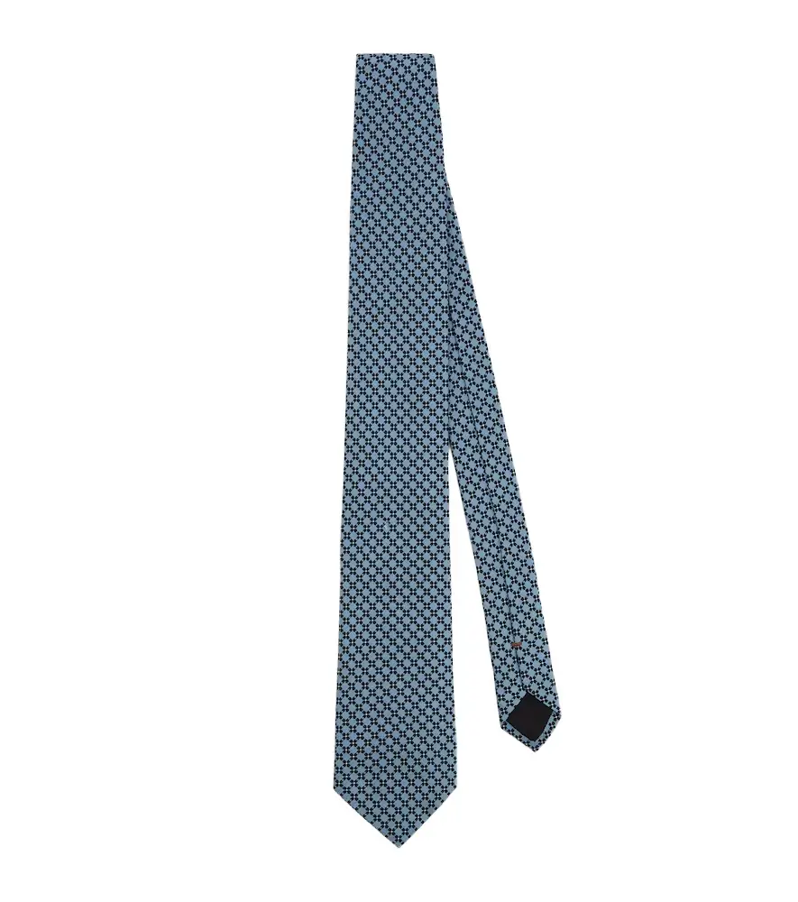 Zegna Silk jacquard tie
