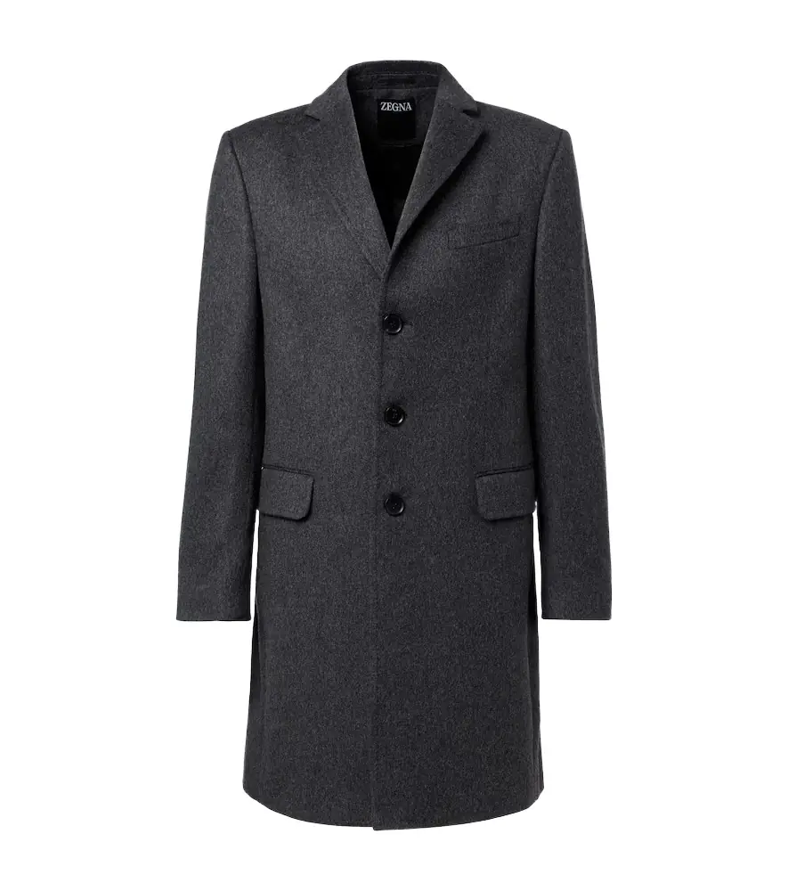 Zegna Wool and cashmere-blend coat