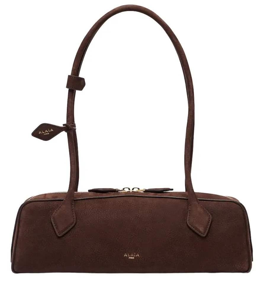 Alaia Alaïa Le Teckel Medium suede shoulder bag