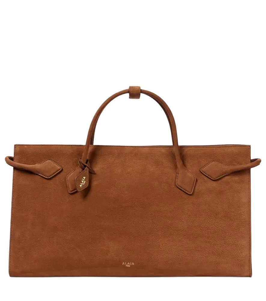 Alaia Alaïa Le Teckel suede tote bag