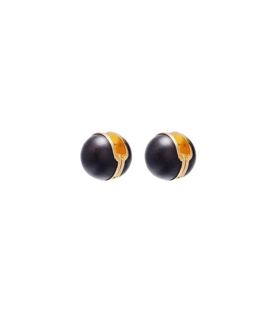 Alaia Alaïa Sphere wood earrings