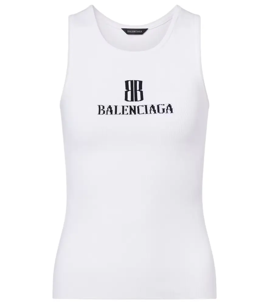 Balenciaga Nano BB knitted tank top