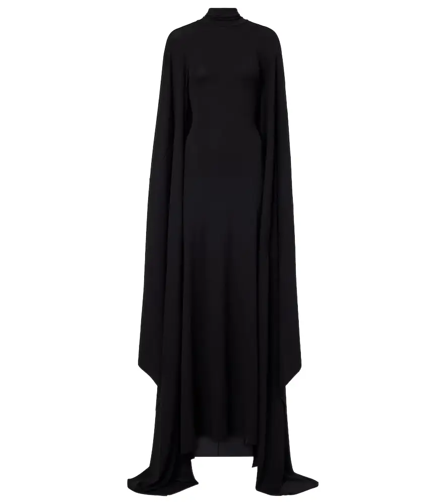 Balenciaga Caped jersey gown