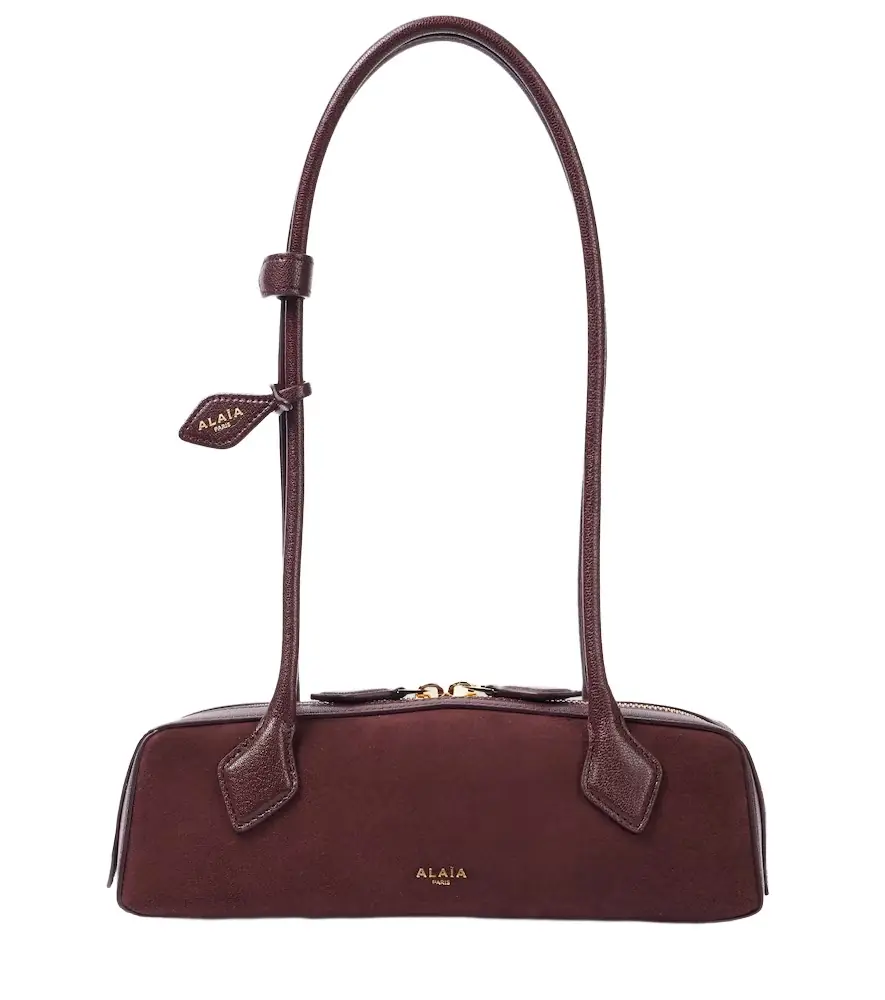 Alaia Alaïa Le Teckel Small suede shoulder bag