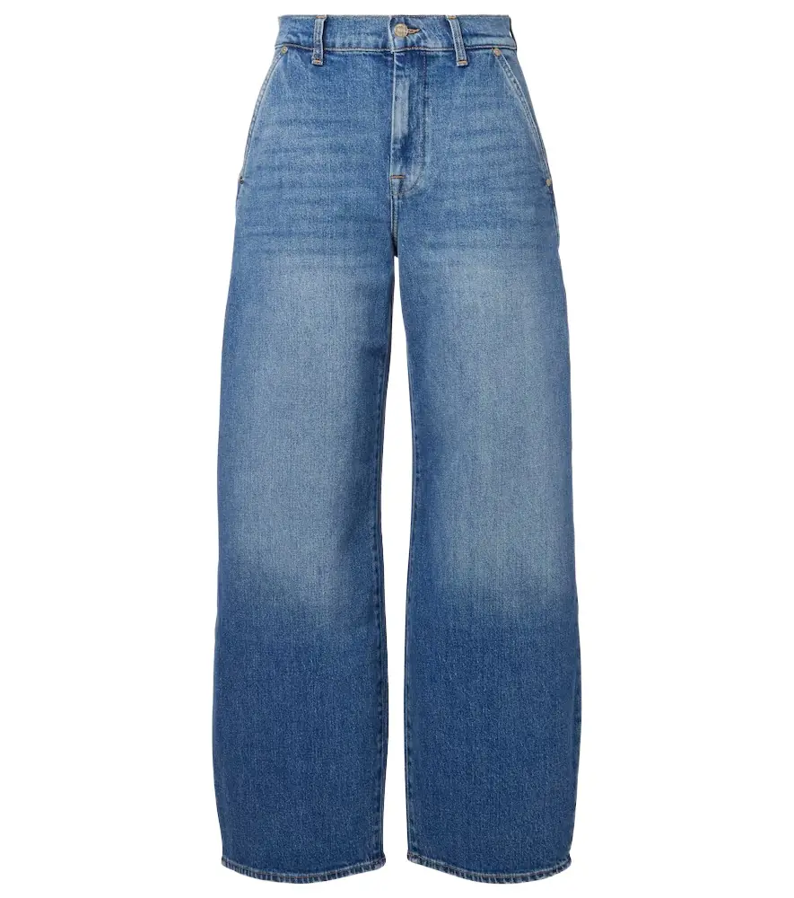 7 For All Mankind Bonnie high-rise wide-leg jeans