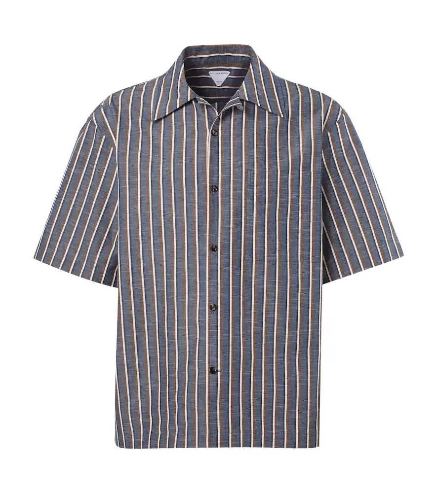 Bottega Veneta Striped bowling shirt