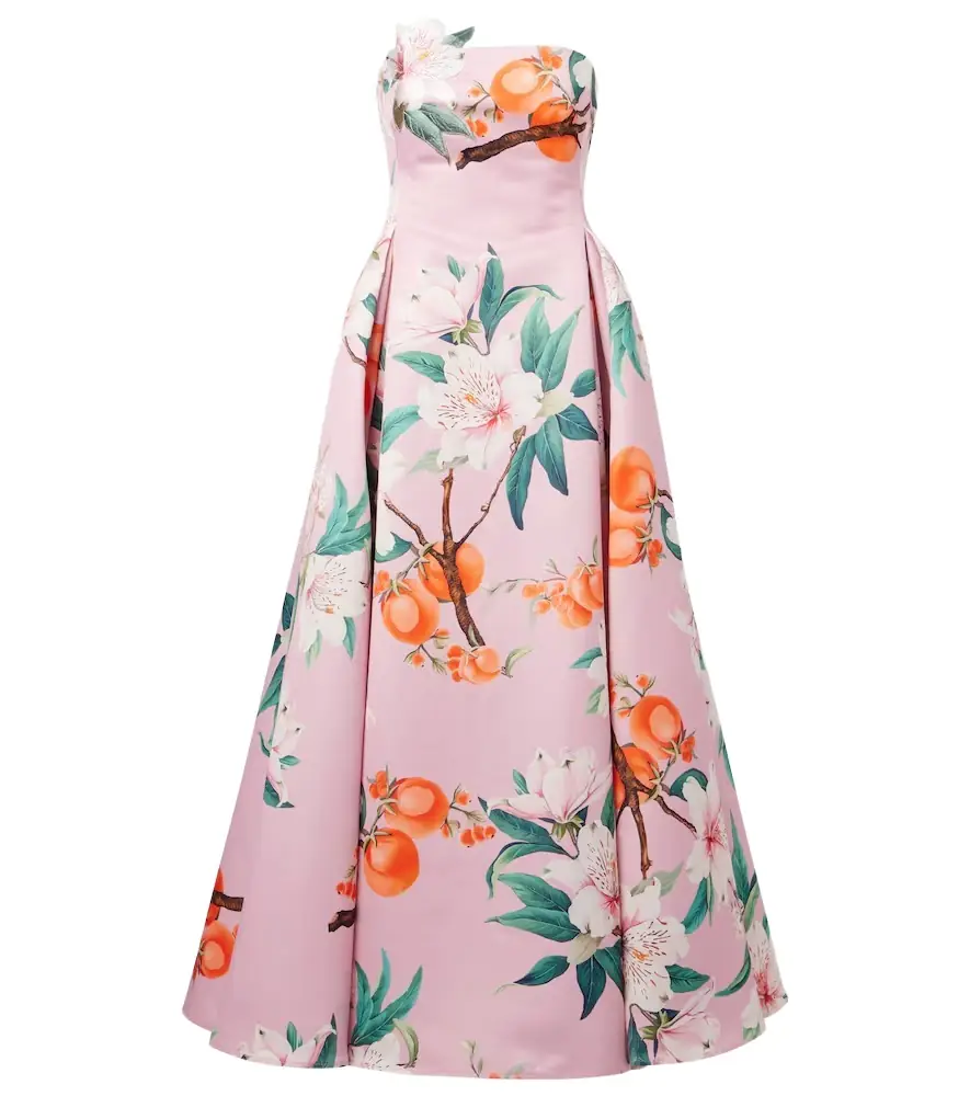Leo Lin Nora floral cocktail dress