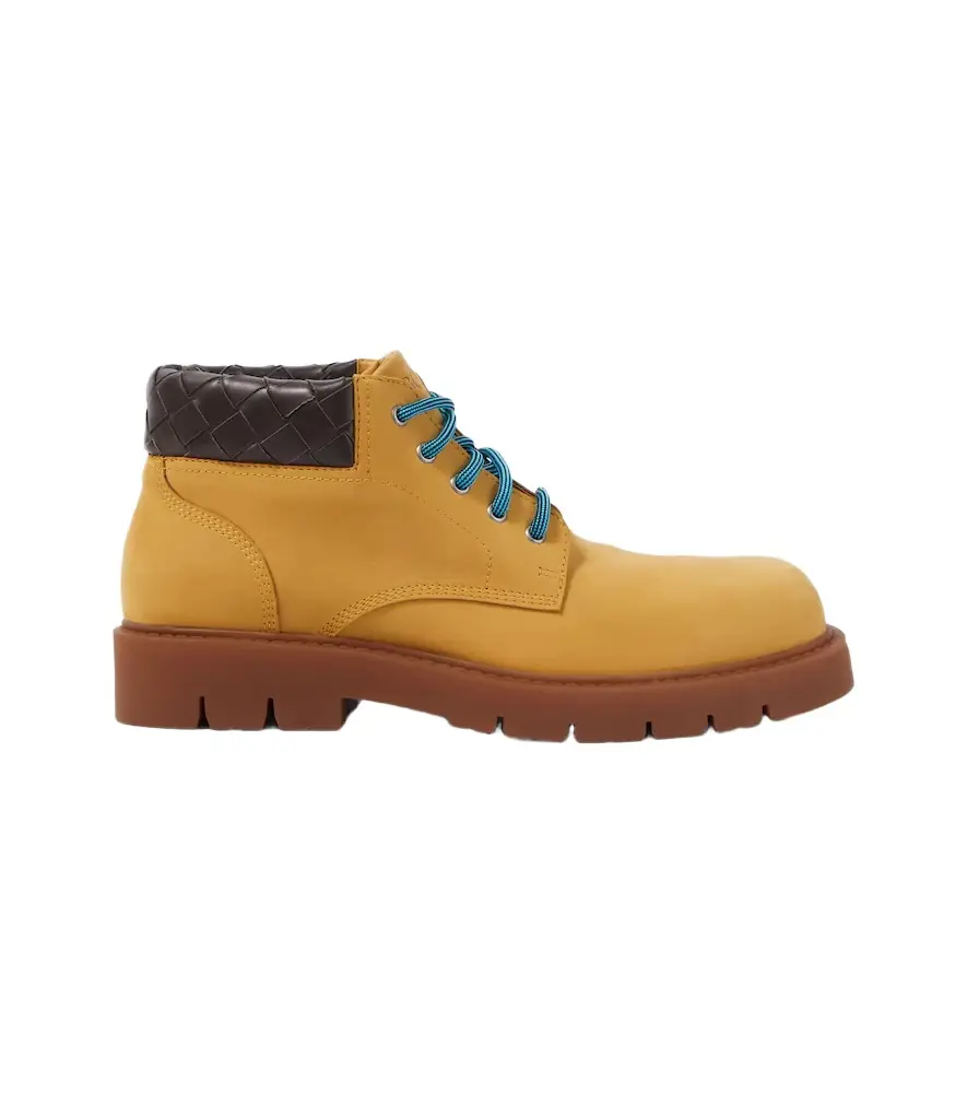 Bottega Veneta Haddock leather lace-up boots