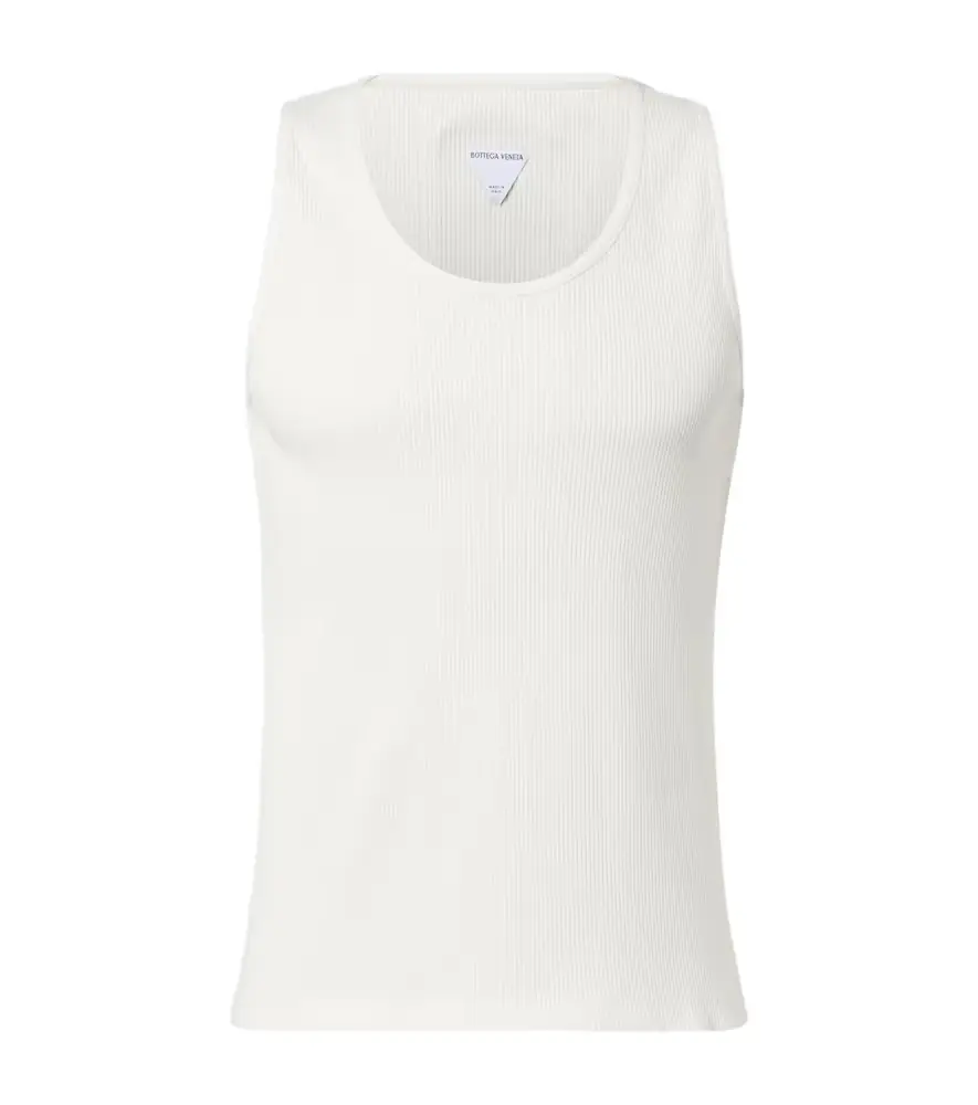 Bottega Veneta Cotton-blend jersey tank top