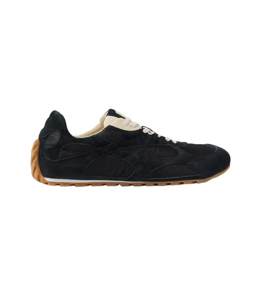 Bottega Veneta Orbit Flash suede-trimmed sneakers