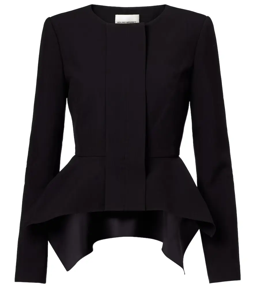 Roland Mouret Peplum crêpe jacket