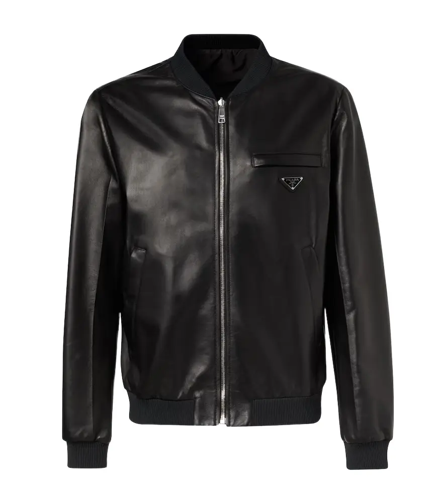 Prada Leather bomber jacket