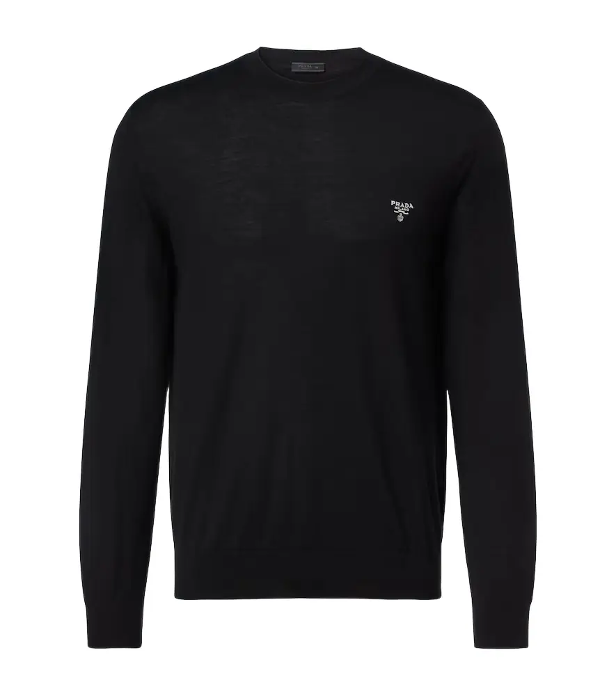 Prada Logo virgin wool sweater