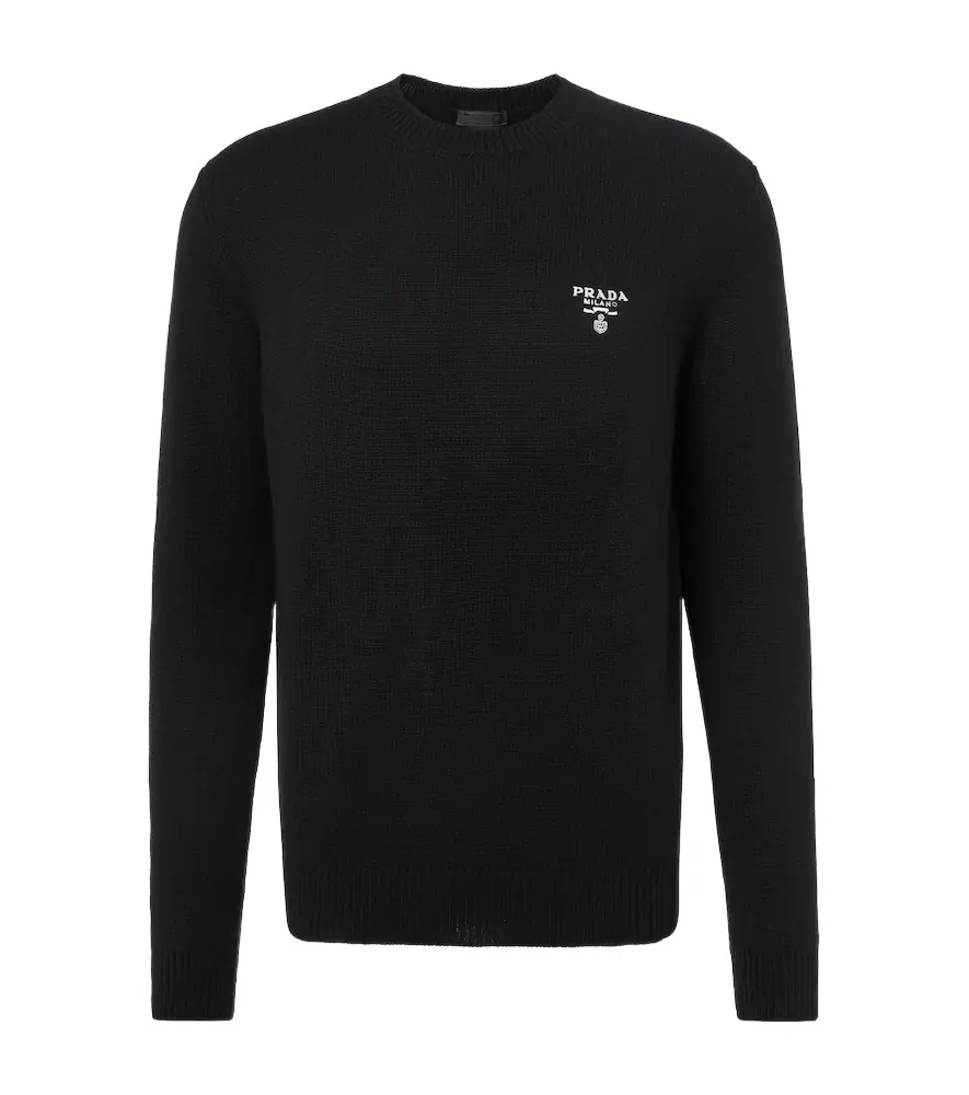 Prada Logo cashmere sweater