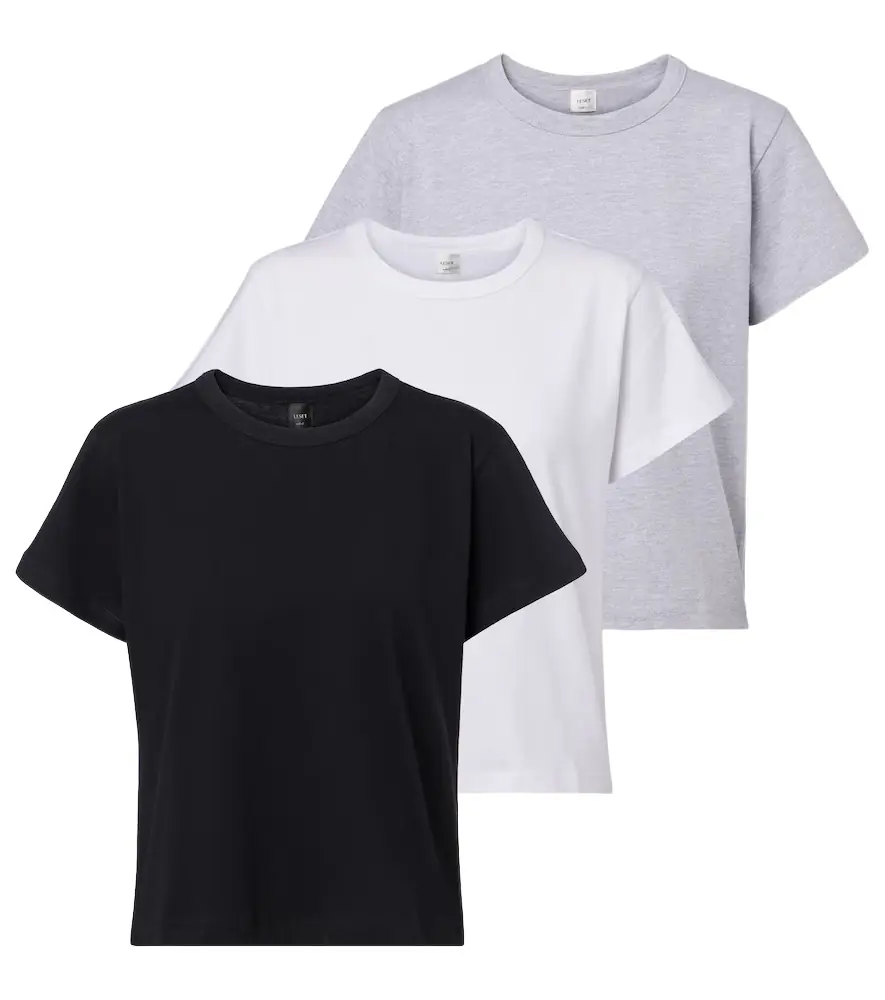 Leset Margo set of 3 cotton jersey T-shirts