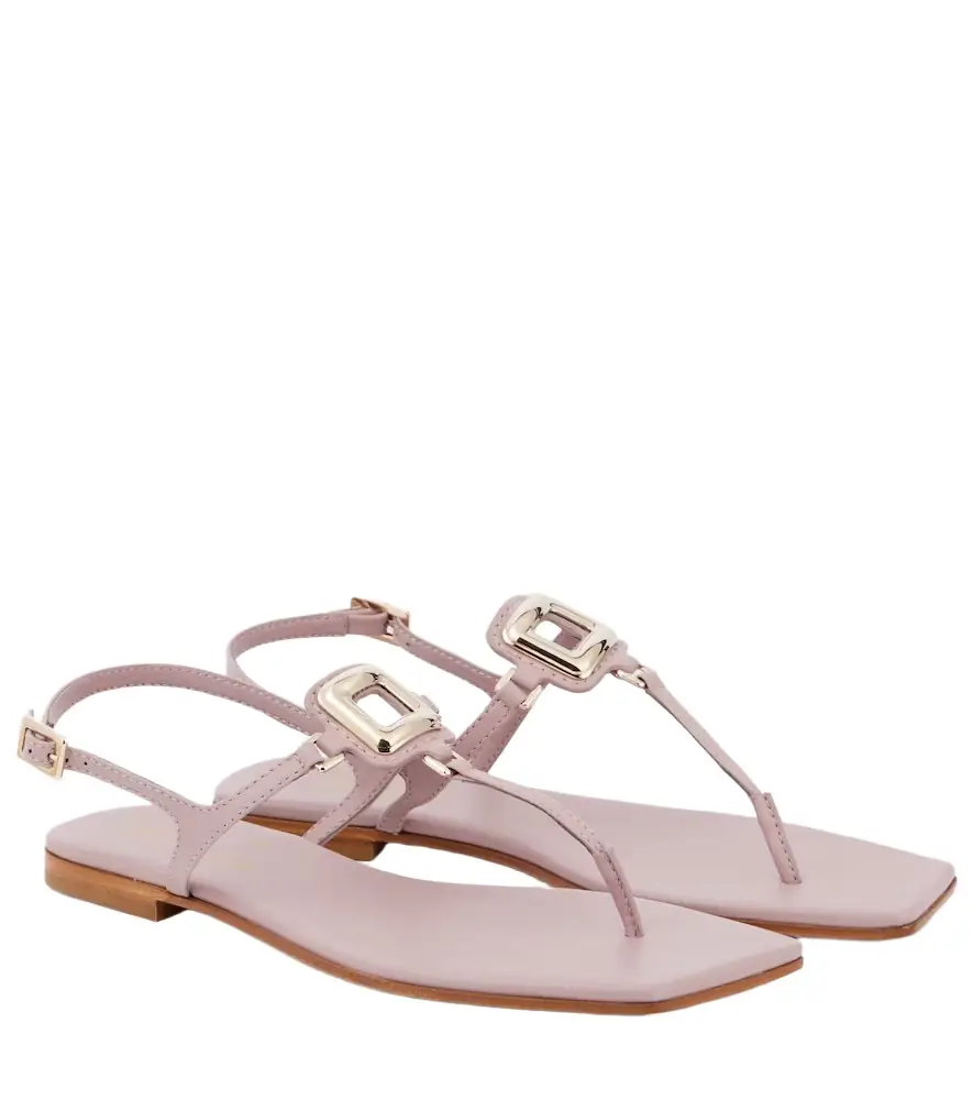 Roger Vivier Viv' By The Sea leather thong sandals