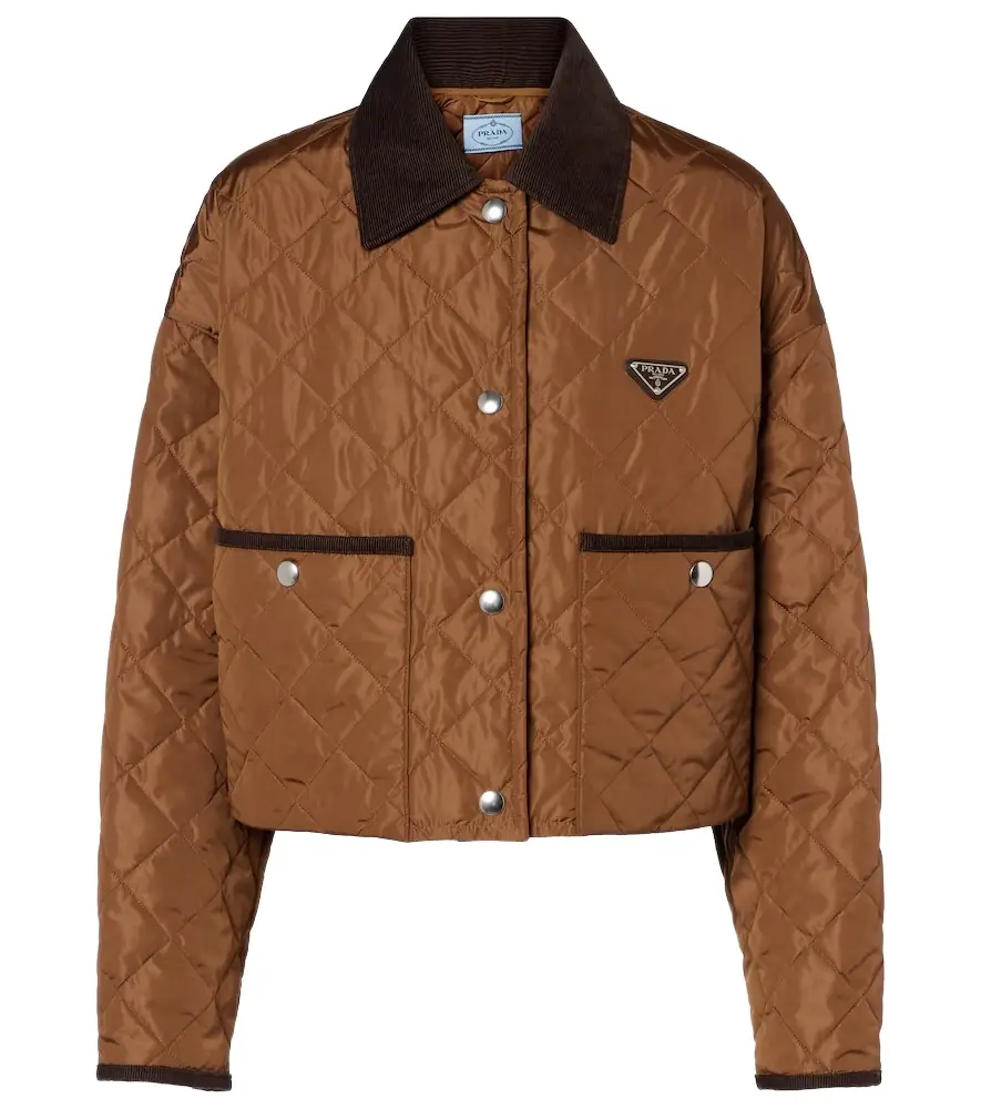 Prada Re-Nylon quilted cropped jacket
