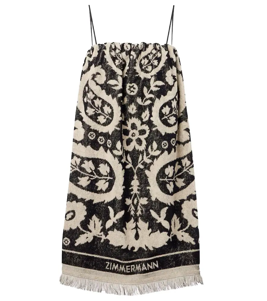 Zimmermann Rhiannon cotton terry minidress