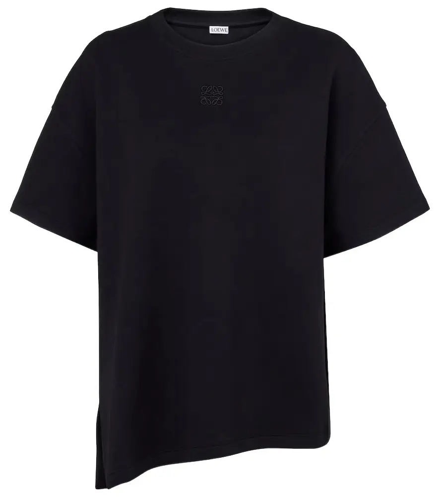 Loewe Asymmetric cotton-blend T-shirt