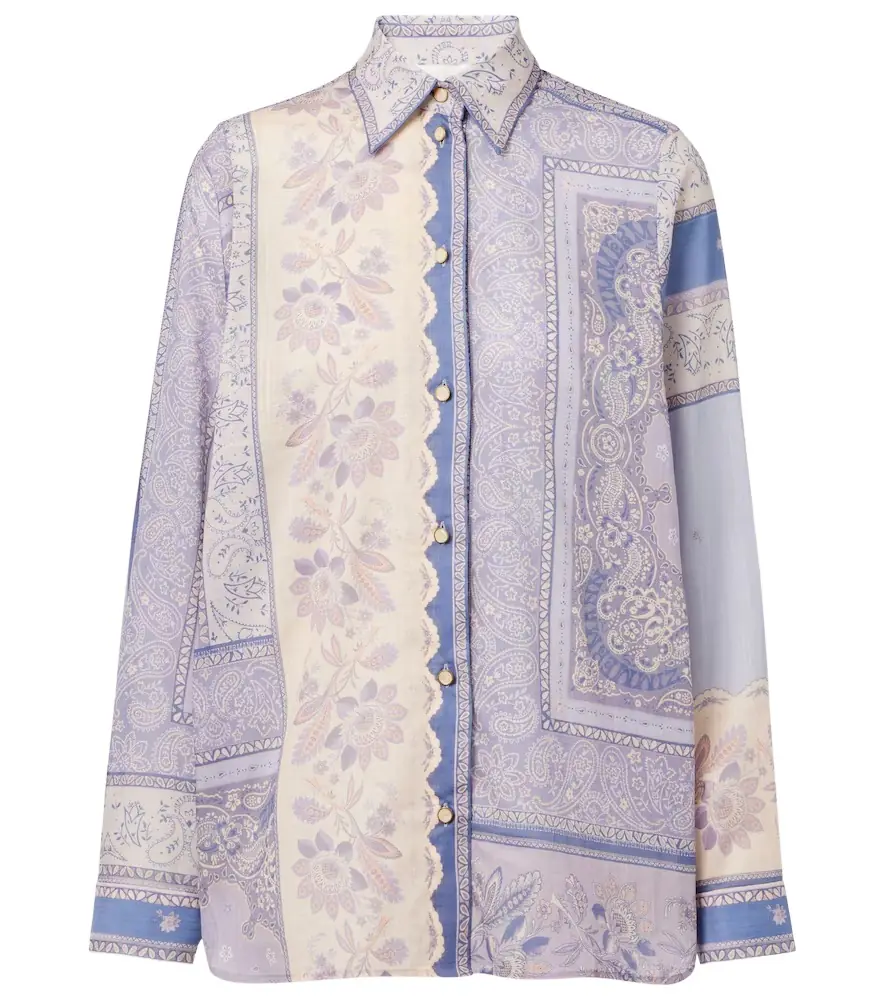 Zimmermann Lucky printed cotton shirt