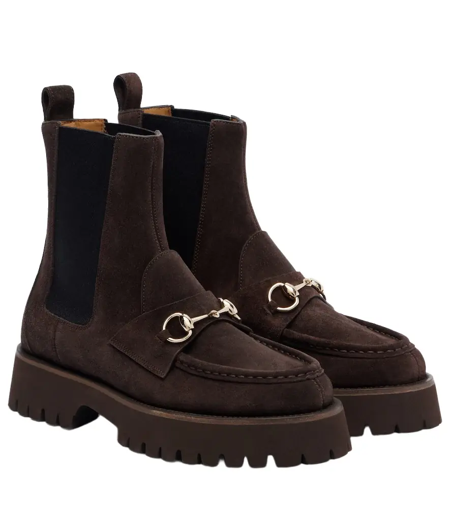 Gucci Sylke suede Chelsea boots