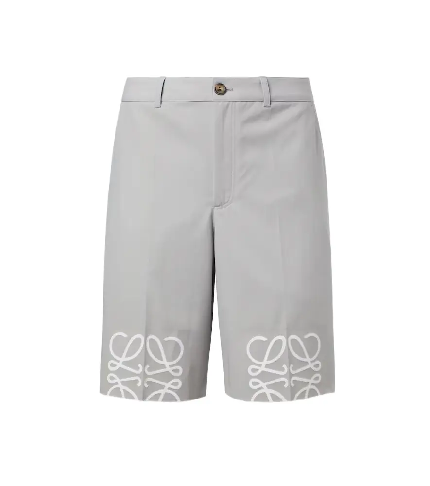 Loewe Anagram cotton twill shorts