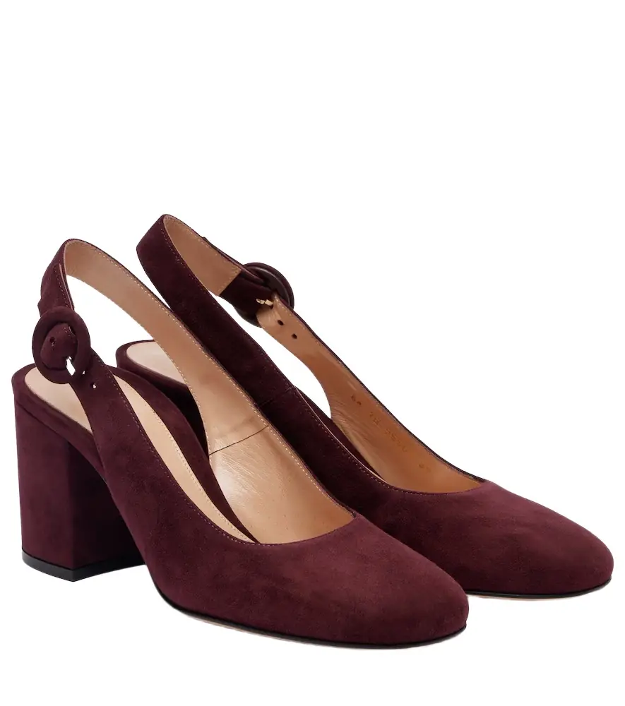 Gianvito Rossi Joelle suede slingback pumps