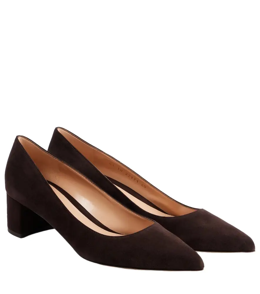 Gianvito Rossi Piper 45 suede pumps