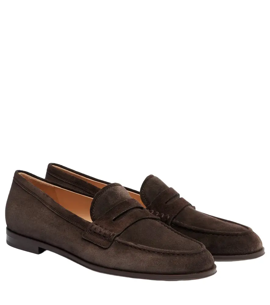 Gianvito Rossi Georgie suede driving shoes